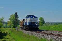 Am 03.06.2021 war D&D 1701 mit einigen MFS-Wagen bei Mosenberg auf dem Weg in Richtung Hof.