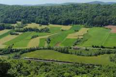 Schotterzug im Pegnitztal bei Eschenbach.