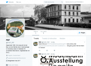 Die Pegnitzer Eisenbahnfreunde auf twitter (https://twitter.com/91257_PEF)